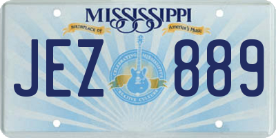 MS license plate JEZ889