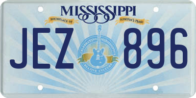 MS license plate JEZ896