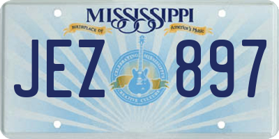 MS license plate JEZ897