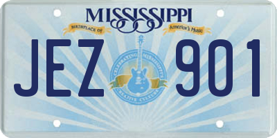 MS license plate JEZ901