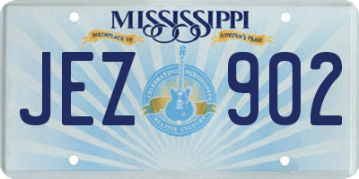MS license plate JEZ902