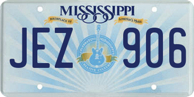 MS license plate JEZ906