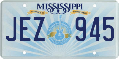 MS license plate JEZ945