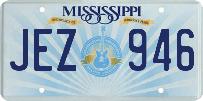 MS license plate JEZ946