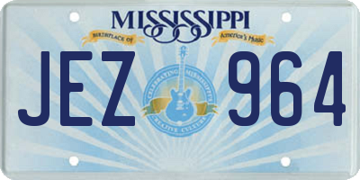 MS license plate JEZ964