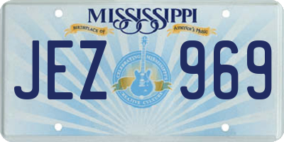MS license plate JEZ969