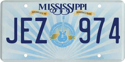MS license plate JEZ974
