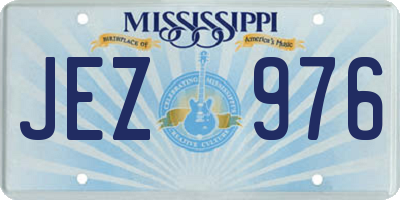 MS license plate JEZ976