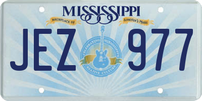 MS license plate JEZ977