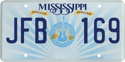 MS license plate JFB169