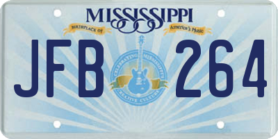 MS license plate JFB264