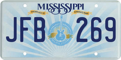 MS license plate JFB269