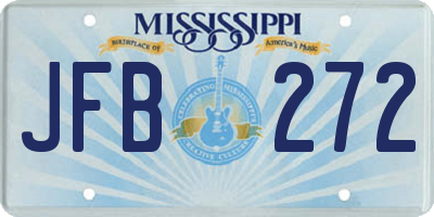 MS license plate JFB272