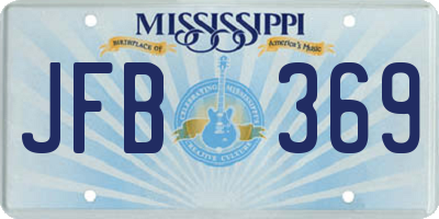 MS license plate JFB369