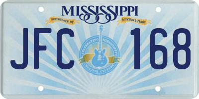 MS license plate JFC168