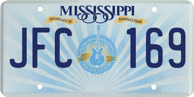 MS license plate JFC169