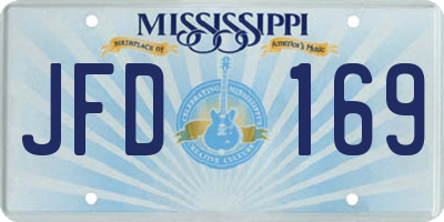 MS license plate JFD169