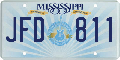 MS license plate JFD811