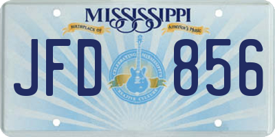 MS license plate JFD856