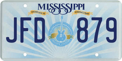 MS license plate JFD879