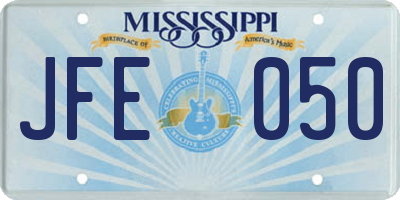 MS license plate JFE050
