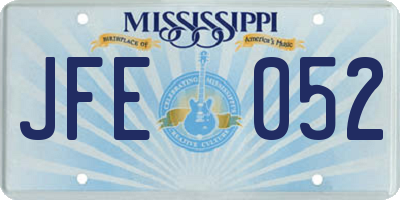 MS license plate JFE052