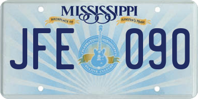 MS license plate JFE090