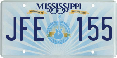MS license plate JFE155