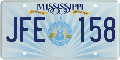 MS license plate JFE158