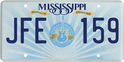 MS license plate JFE159