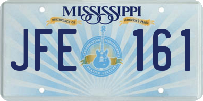 MS license plate JFE161