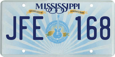 MS license plate JFE168