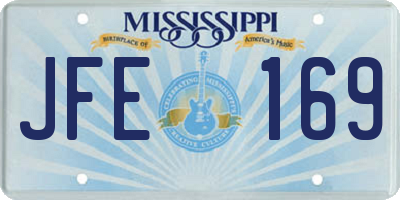 MS license plate JFE169