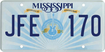 MS license plate JFE170