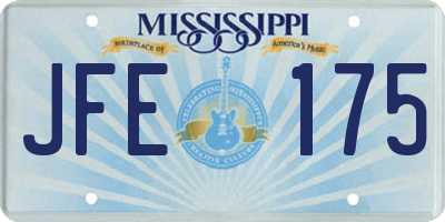 MS license plate JFE175