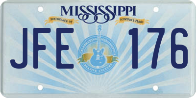 MS license plate JFE176
