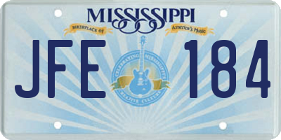 MS license plate JFE184