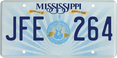 MS license plate JFE264