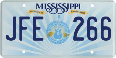MS license plate JFE266