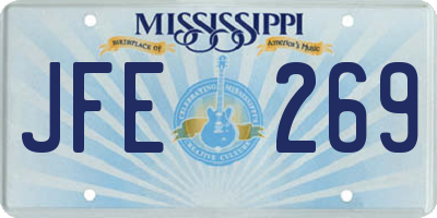 MS license plate JFE269