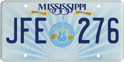 MS license plate JFE276
