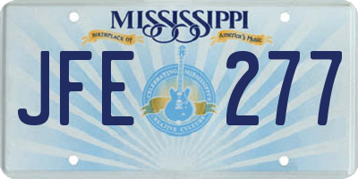 MS license plate JFE277