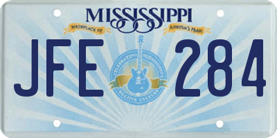 MS license plate JFE284