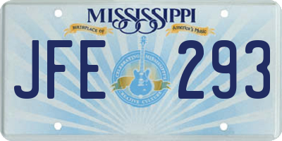 MS license plate JFE293