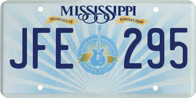 MS license plate JFE295