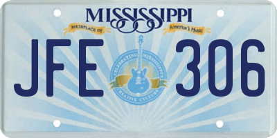 MS license plate JFE306