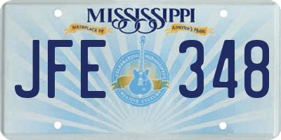 MS license plate JFE348