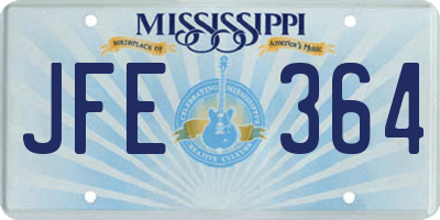 MS license plate JFE364