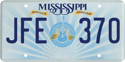 MS license plate JFE370