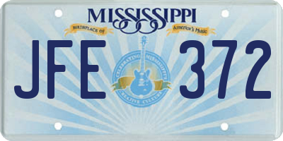 MS license plate JFE372